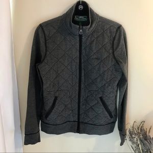 L-RL Ralph Lauren Active Quilted Sweaterwear Jacket